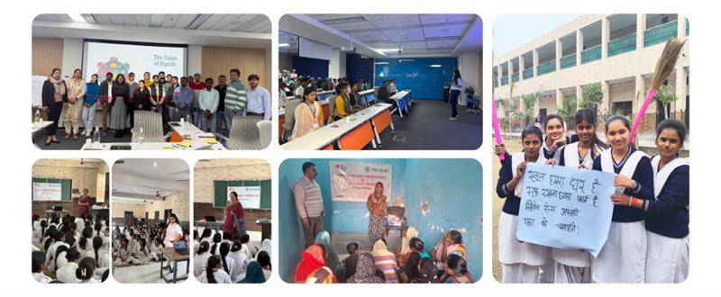 Kimbal's CSR initiative highlighting continuous journey toward Shiksha, Swasthya, and Samridhi through project Kritya. 
